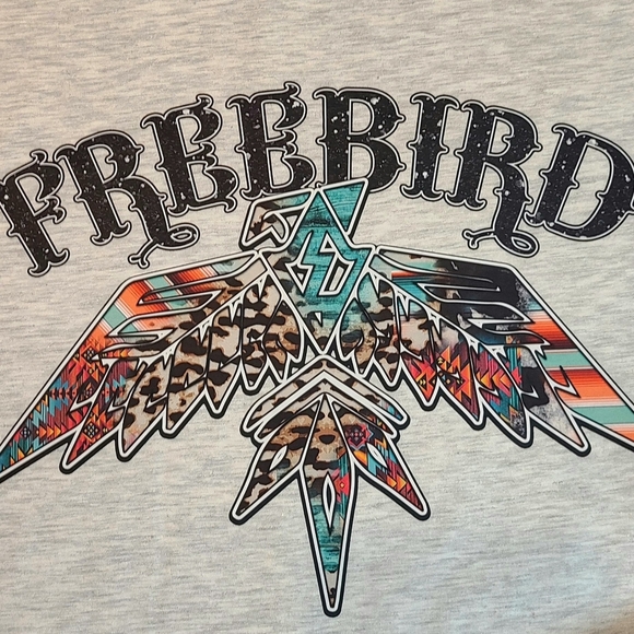 Freebird Graphic T-Shirt – Vintage Rock Eagle Tee – Bold Shirt for Classic Rock - Picture 9 of 12